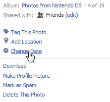 facebook change photo date