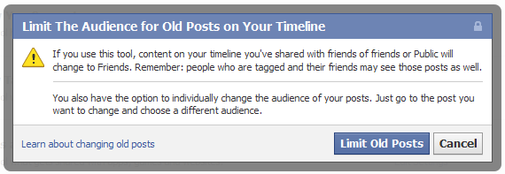 facebook limit past posts