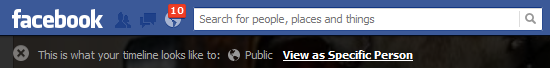 facebook view as public